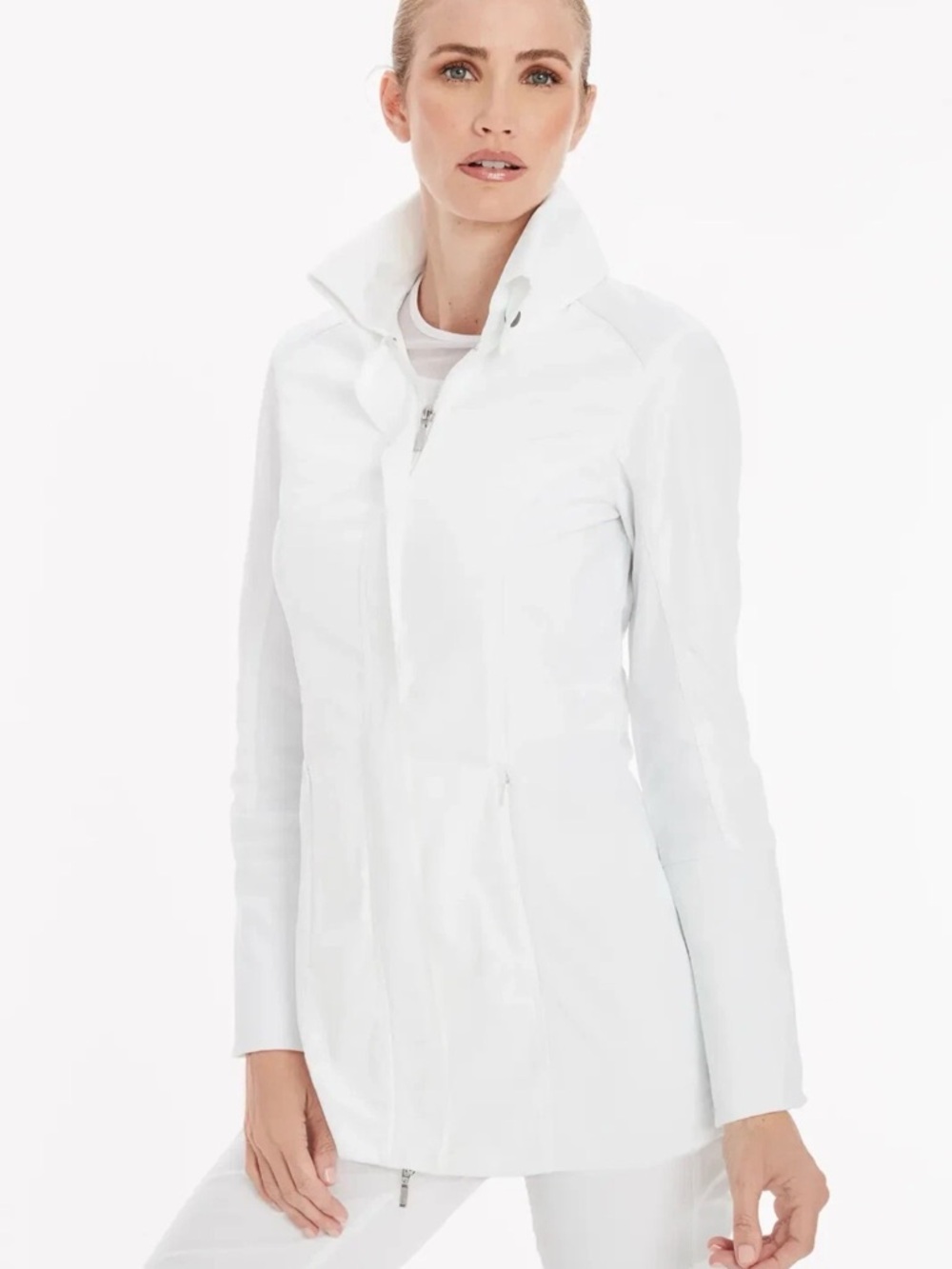 Anatomie Travel City Slick Jacket White Size S Lightweight Performance Jacket